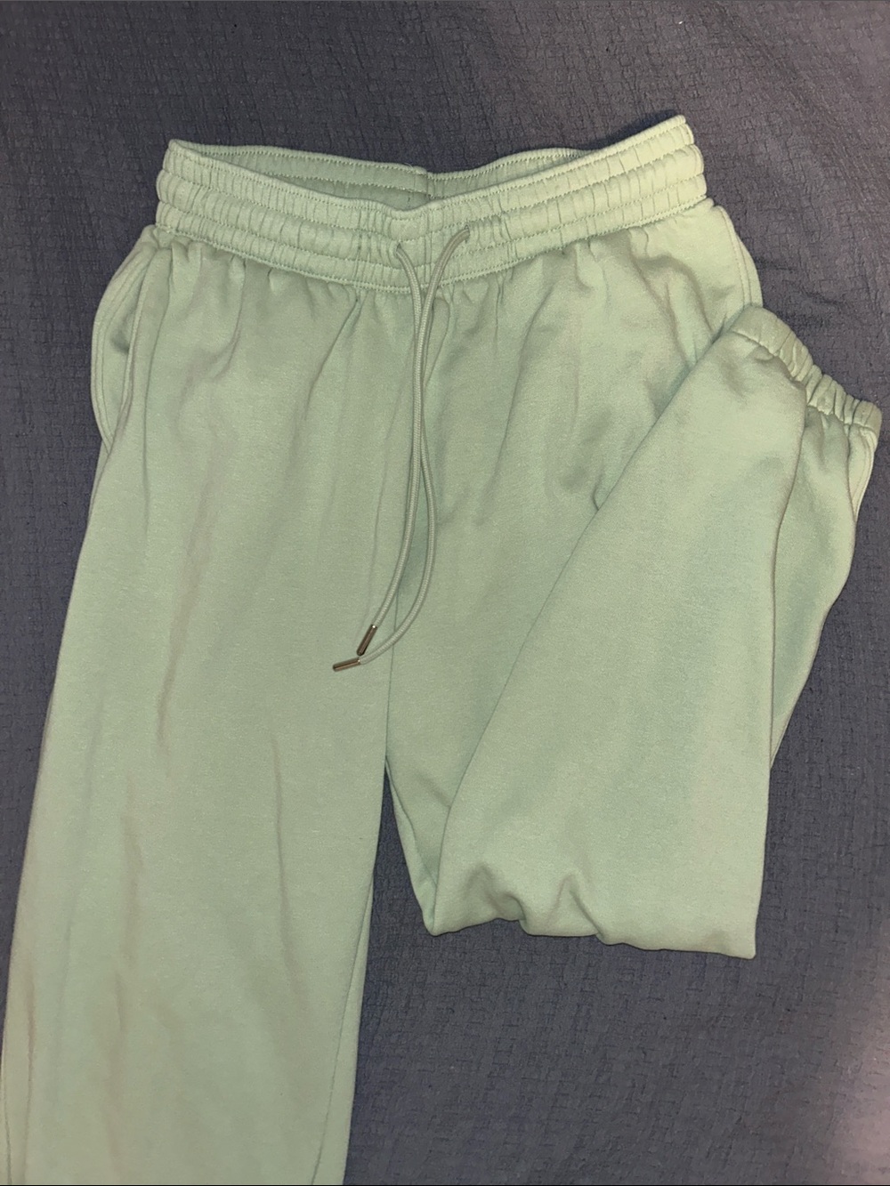H&M Light Mint Green Fleece Joggers